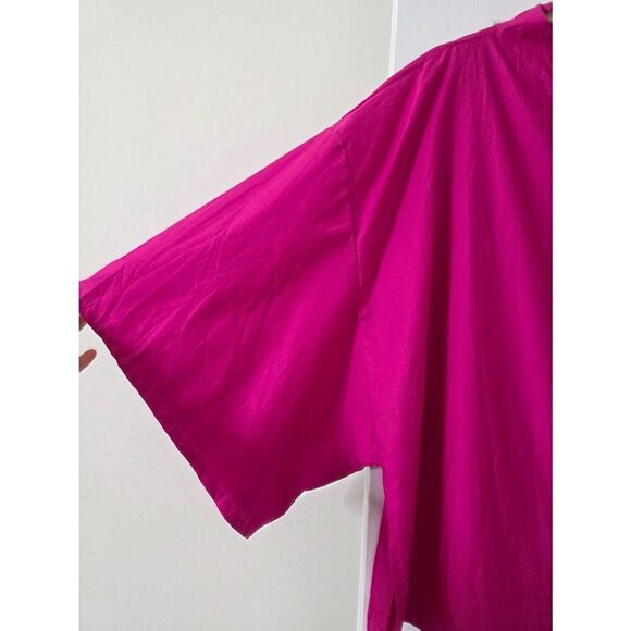 Ozai N Ku Siri Crinkle Funnel Top In Fuchsia Size 2 (L/XL) - Picture 6 of 10